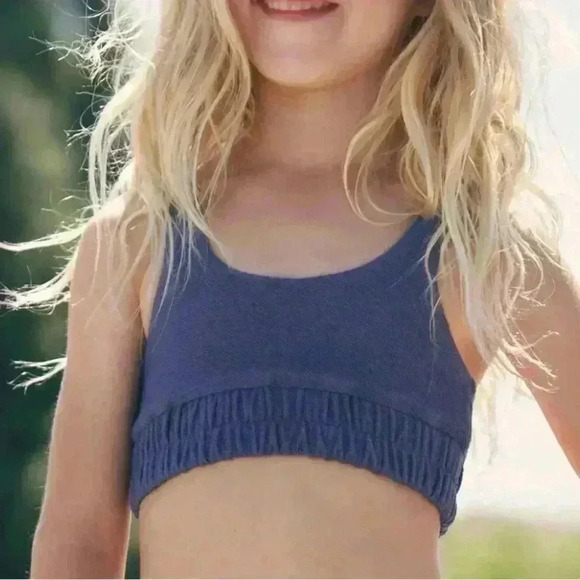 Fabletics Mini Nala Fleece Sports Light Support Lined Bra Size Extra Large 10/12 - Picture 1 of 2